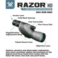 Vortex Optics Razor HD 11-33x50 Straight Spotting Scope (RZR-50S1)