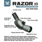 Vortex Optics Razor HD 11-33x50 (Angled) Spotting Scope (RZR-50A1)