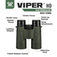 Vortex Optics Viper HD 8x42 Roof Prism Binocular (V200)