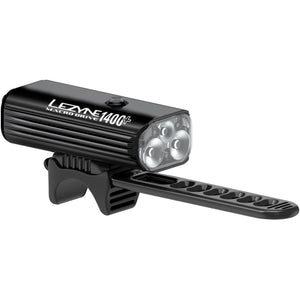 Lezyne Macro Drive 1400+ and Strip Drive Pro 400+ Bicycle Light Set, Front and Rear Pair, 1400/400 Lumen, USB-C Rechargeable