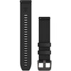 Garmin Quick Release Bands (20 mm), Silicone - Black with Gunmetal Hardware