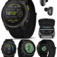 Garmin Enduro 3 - 51 mm, Solar, Sapphire, Ultraperformance GPS Smartwatch, Carbon Gray DLC Titanium with Black UltraFit Nylon Strap Bundle (010-02751-00)