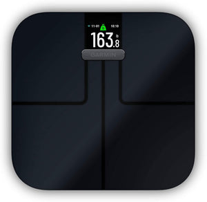 Garmin Index S2 Smart Scale with Wireless Connectivity, Measure Body Fat, Muscle, Bone Mass, Body Water % and More, Black (010-02294-02)
