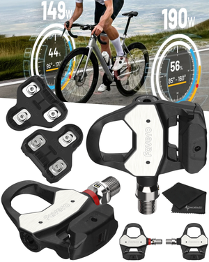 Favero Assioma PRO RL-1/RL-2 Single/Double Side Look Keo Compatible Power Meter Pedals, Easy-to-Transfer, Cycling Dynamics w/ Wearable4U Bundle (Copy)
