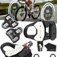 Favero Assioma PRO RL-1/RL-2 Single/Double Side Look Keo Compatible Power Meter Pedals, Easy-to-Transfer, Cycling Dynamics w/ Wearable4U Bundle (Copy)