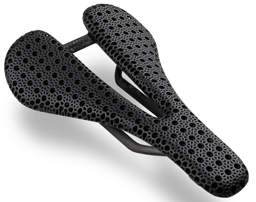 Bjorn Cycles Carbon Bicycle Short-Nose Saddle with 3D-Printed Pad Kort 143 mm