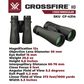 Vortex Optics Crossfire HD 12x50 Green Binocular (CF-4314)