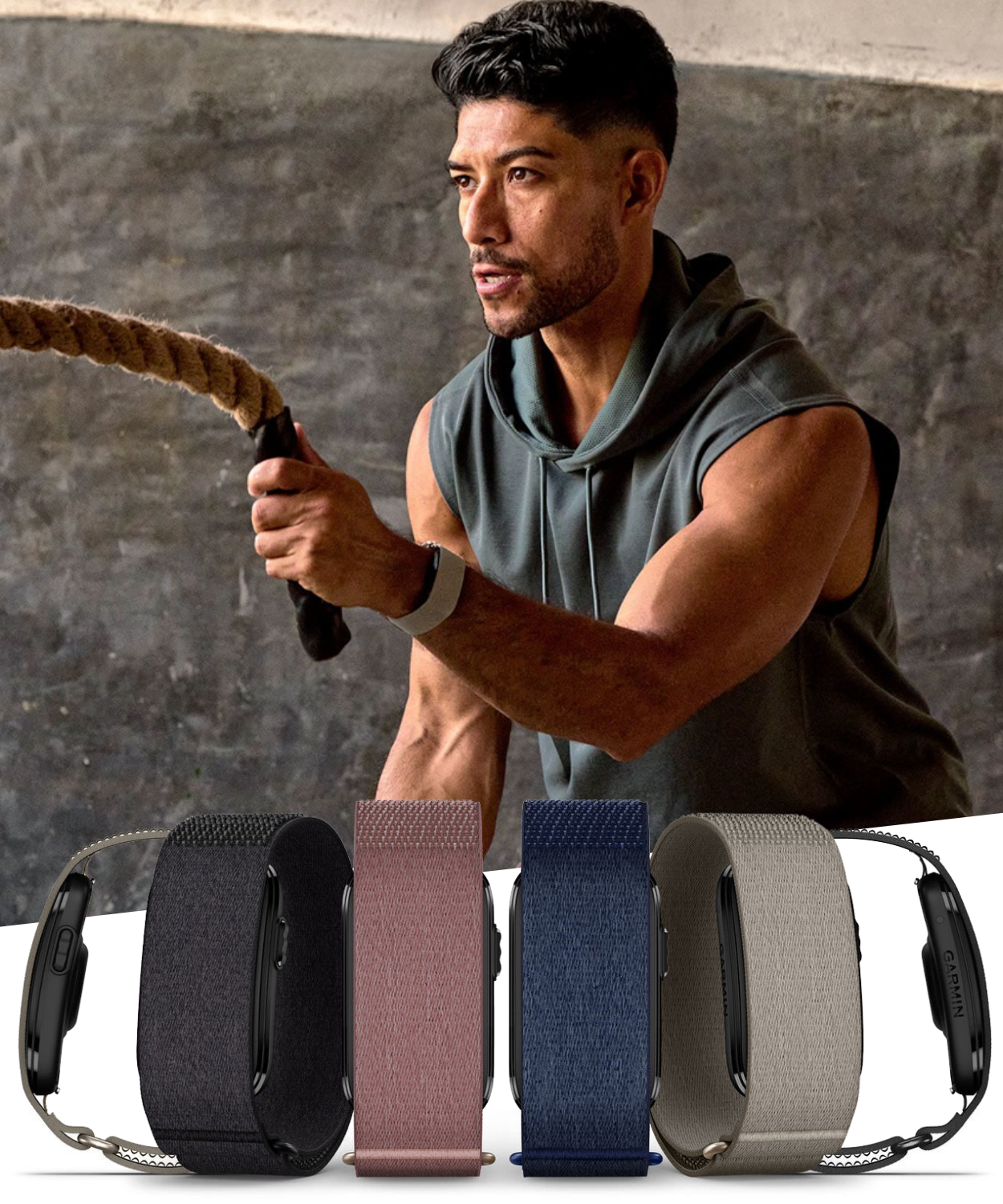 Garmin CIRQA Screenless Smart Band S-M/L-XL, Health & Fitness Tracker 24/7 | Wearable4U Bundle