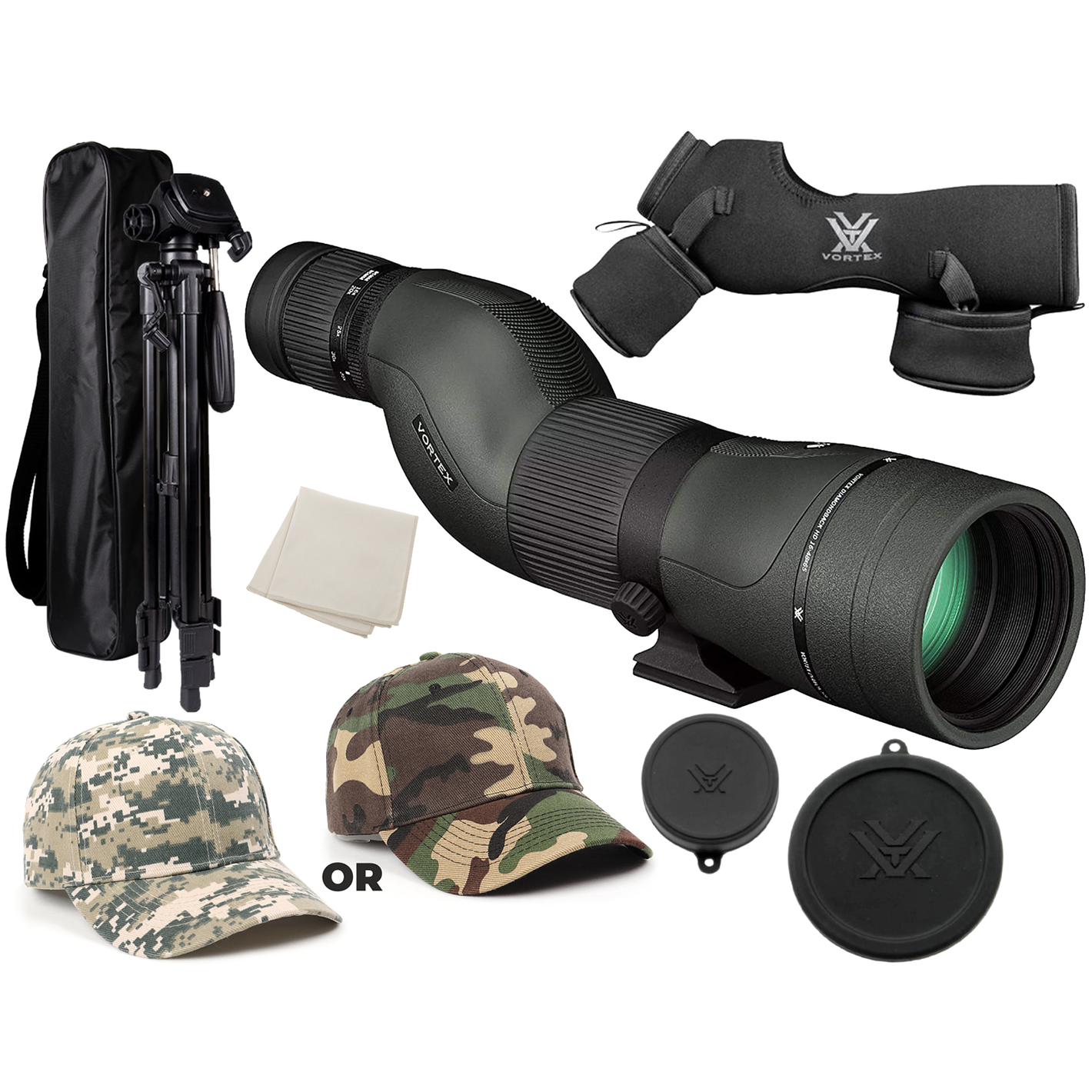 Vortex Optics Diamondback HD Spotting Scope 16-48x65 Straight (DS-65S)