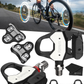 Favero Assioma PRO RL-1/RL-2 Single/Double Side Look Keo Compatible Power Meter Pedals, Easy-to-Transfer, Cycling Dynamics w/ Wearable4U Bundle