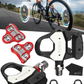 Favero Assioma PRO RL-1/RL-2 Single/Double Side Look Keo Compatible Power Meter Pedals, Easy-to-Transfer, Cycling Dynamics w/ Wearable4U Bundle