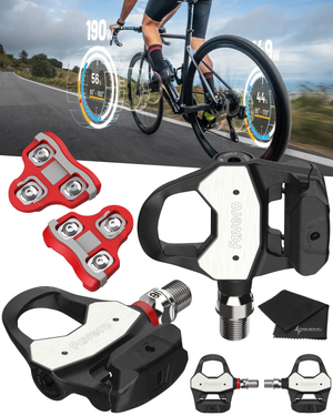 Favero Assioma PRO RL-1/RL-2 Single/Double Side Look Keo Compatible Power Meter Pedals, Easy-to-Transfer, Cycling Dynamics w/ Wearable4U Bundle