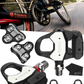 Favero Assioma PRO RL-1/RL-2 Single/Double Side Look Keo Compatible Power Meter Pedals, Easy-to-Transfer, Cycling Dynamics w/ Wearable4U Bundle