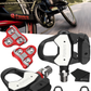 Favero Assioma PRO RL-1/RL-2 Single/Double Side Look Keo Compatible Power Meter Pedals, Easy-to-Transfer, Cycling Dynamics w/ Wearable4U Bundle