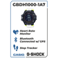 Casio GBDH1000-1A7 G-Shock Men's Watch, 63mm Resin/Stainless Steel