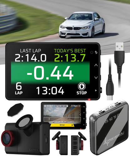 Garmin Catalyst 2 Racetrack Driving Performance Optimizer, On-Track Coaching, Leaderboards, Motorsports (010-03924-00_W4U) w/ Wearable4U PowerBank Bundle