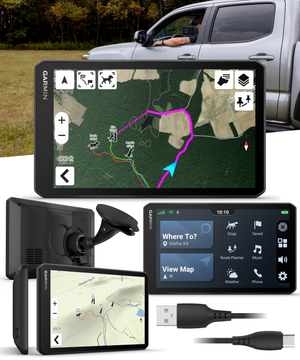 Garmin DriveTrack 72, Dog Tracking GPS Navigator, 7-inch Touch Screen, Pair to Your Garmin Handheld and Track Up to 20 Dogs (010-04676-00) w/ Wearable4U Bundle