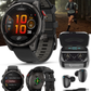 Garmin Fenix 8 Pro - 47 mm/51 mm AMOLED Sapphire Premium Connected Multisport GPS Smartwatch, inReach Technology | Wearable4U Bundle