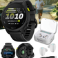 Garmin Forerunner 70 Easy-to-Use GPS Running Smartwatch AMOLED Touchscreen Display