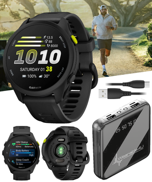 Garmin Forerunner 70 Easy-to-Use GPS Running Smartwatch AMOLED Touchscreen Display