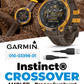 Garmin Instinct Crossover 1.2" AMOLED Sapphire Rugged Hybrid GPS Smartwatch (Various Models, incl. Tactical Edition), Analog Hands,  Health & Wellness Monitoring | Wearable4U Bundle