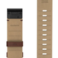 Garmin QuickFit Watch Bands, Bone & Walnut Leather, Available in Different Sizes