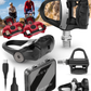 Garmin Rally RK110 / RK210 Single-Sensing or Dual-Sensing Power Meter Pedals – Road (LOOK KEO) & XC210 Pedal Bodies for Off-Road (SPD), Cycling Dynamics w/ Wearable4U Bundle