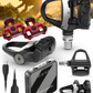 Garmin Rally RK110 / RK210 Single-Sensing or Dual-Sensing Power Meter Pedals – Road (LOOK KEO) & XC210 Pedal Bodies for Off-Road (SPD), Cycling Dynamics w/ Wearable4U Bundle