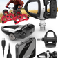 Garmin Rally RS110 / RS210 Single-Sensing or Dual-Sensing Power Meter Pedals for Road (SPD-SL) & Off-Road (SPD), Cycling Dynamics w/ Wearable4U Bundle