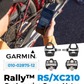 Garmin Rally RS110 / RS210 Single-Sensing or Dual-Sensing Power Meter Pedals for Road (SPD-SL) & Off-Road (SPD), Cycling Dynamics w/ Wearable4U Bundle