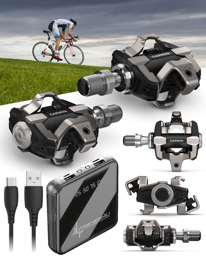 Garmin Rally XC100 Single-Sensing Power Meter Pedal, SHIMANO SPD Cleat Compatibility, Reliable Power & Cadence Tracking 010-02388-05_W4U