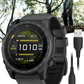 Garmin Tactix 8 – 51mm Cerakote, Premium Tactical GPS Smartwatch, AMOLED Display, Applied Ballistics Solver | Wearable4U Bundle