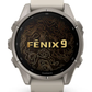 Garmin Fenix 9 AMOLED Premium Multisport GPS Smartwatch, Titanium, Sapphire