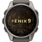 Garmin Fenix 9 AMOLED Premium Multisport GPS Smartwatch, Titanium, Sapphire