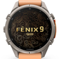 Garmin Fenix 9 Pro AMOLED Premium Multisport GPS Smartwatch, Titanium, Sapphire, inReach Connectivity