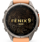 Garmin Fenix 9 Pro AMOLED Premium Multisport GPS Smartwatch, Titanium, Sapphire