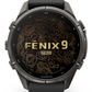 Garmin Fenix 9 Pro AMOLED Premium Multisport GPS Smartwatch, Titanium, Sapphire, inReach Connectivity