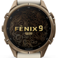 Garmin Fenix 9 Pro AMOLED Premium Multisport GPS Smartwatch, Titanium, Sapphire