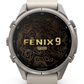 Garmin Fenix 9 Pro AMOLED Premium Multisport GPS Smartwatch, Titanium, Sapphire, inReach Connectivity