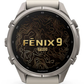 Garmin Fenix 9 Pro AMOLED Premium Multisport GPS Smartwatch, Titanium, Sapphire