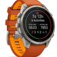 Garmin Fenix 9 Pro AMOLED Premium Multisport GPS Smartwatch, Titanium, Sapphire, inReach Connectivity