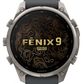 Garmin Fenix 9 Pro AMOLED Premium Multisport GPS Smartwatch, Titanium, Sapphire