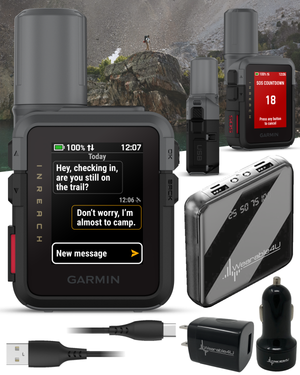 Garmin inReach Mini 3 Compact Satellite Communicator (010-03387-00) with Wearable4U Bundle
