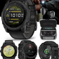 Garmin Tactix 8 Series 47mm/51mm, AMOLED/Solar Charged Display, Premium Tactical GPS Smartwatch, Includes Applied Ballistics Ultralight (Elite) Solver | Wearable4U Bundle