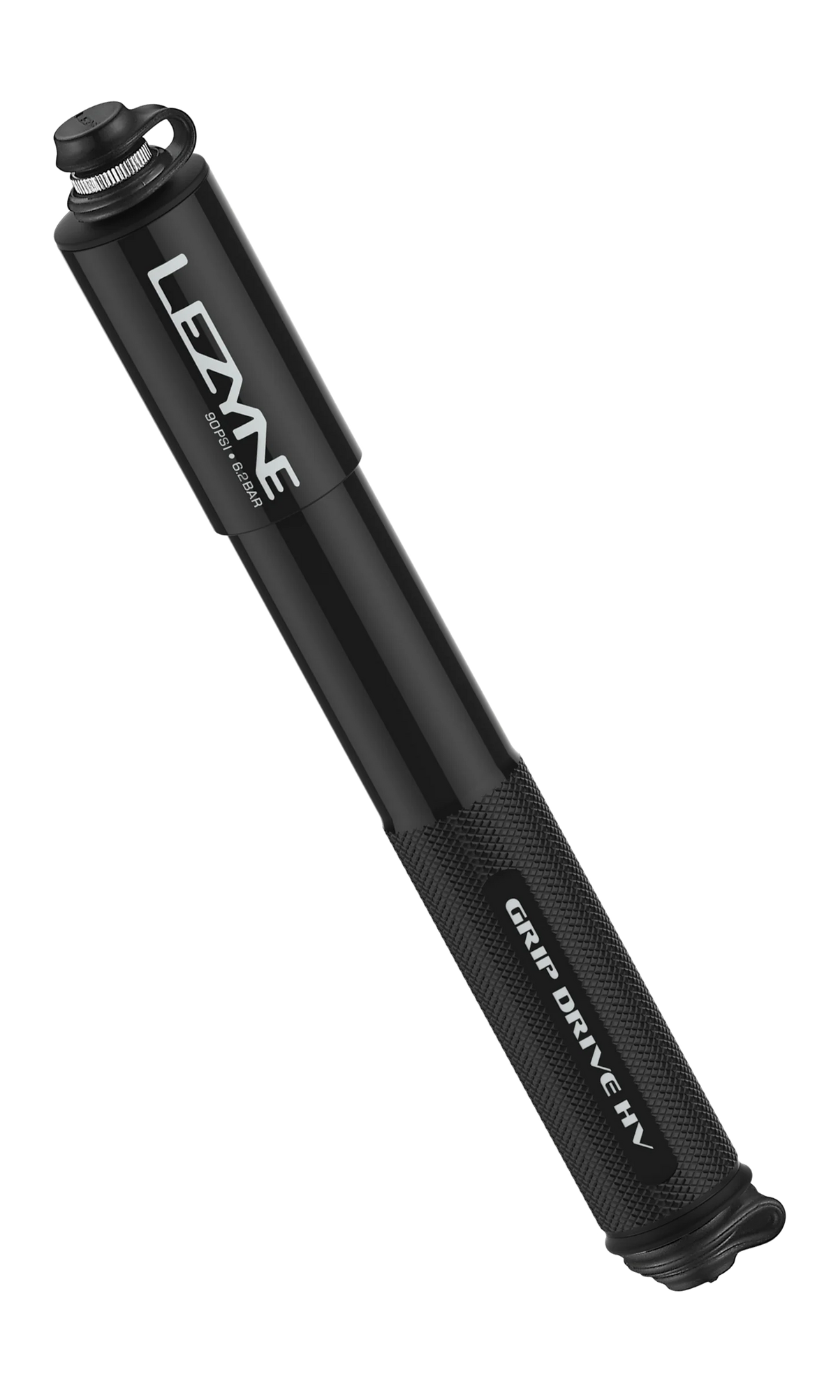 Lezyne Grip Drive HV High Volume Bike Hand Pump Medium Black (1-MP-GRIPHV-V1M04)