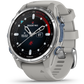 Garmin Descent Mk3 – 43 mm Stainless Steel with Fog Gray Silicone Band Watch-Style Dive Computer (010-02753-03)