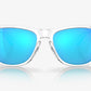 Oakley Frogskins Sunglasses Prizm Sapphire Lenses Crystal Clear Frame