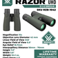 Vortex Optics Razor UHD 10x42 Waterproof Binocular (RZB-1042)