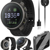 SUUNTO Vertical Adventure GPS Watch, Large Screen, Offline Maps, Solar Charging with Wearable4U Power Bank SQ Bundle - Black