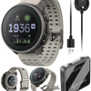 SUUNTO Vertical Adventure GPS Watch, Large Screen, Offline Maps, Solar Charging with Wearable4U Power Bank SQ Bundle - Sand